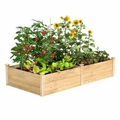 Discount 👍 Greenes Fence 4 ft. x 8 ft. x 17.5 in. Original Cedar Raised Garden Bed 😉