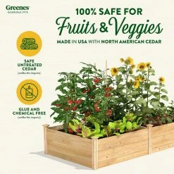 Discount 👍 Greenes Fence 4 ft. x 8 ft. x 17.5 in. Original Cedar Raised Garden Bed 😉 -Miracle-Gro Sales Store natural greenes fence raised planter boxes rc6s6t35b c3 1000