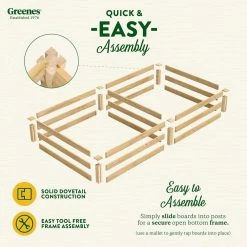 Best reviews of ⌛ Greenes Fence 4 ft. x 8 ft. x 10.5 in. Original Cedar Raised Garden Bed 🌟 -Miracle-Gro Sales Store natural greenes fence raised planter boxes rc6t21b 4f 1000