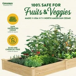 Best reviews of ⌛ Greenes Fence 4 ft. x 8 ft. x 10.5 in. Original Cedar Raised Garden Bed 🌟 -Miracle-Gro Sales Store natural greenes fence raised planter boxes rc6t21b c3 1000