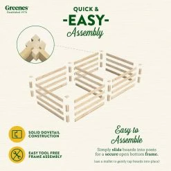 Deals 😉 Greenes Fence 4 ft. x 8 ft. x 14 in. Original Pine Raised Garden Bed ✨ -Miracle-Gro Sales Store natural greenes fence raised planter boxes rcp12s28b 4f 1000