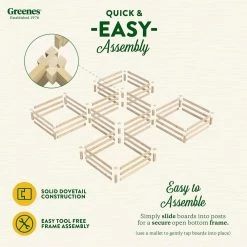 Best deal ❤️ Greenes Fence 12 ft. x 12 ft. 80 sq. ft. Original Pine Raised Garden Bed 🛒 -Miracle-Gro Sales Store natural greenes fence raised planter boxes rcp12t8s64b 4f 1000