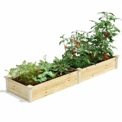 Outlet ⭐ Greenes Fence 2 ft. x 8 ft. x 10.5 in. Original Pine Raised Garden Bed 🌟