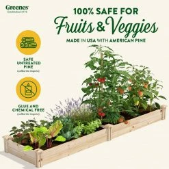 Promo 💯 Greenes Fence 2 ft. x 8 ft. x 7 in. Original Pine Raised Garden Bed 🌟 -Miracle-Gro Sales Store natural greenes fence raised planter boxes rcp24967 c3 1000