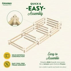 Cheap 🧨 Greenes Fence 4 ft. x 12 ft. Stair-Step Original Pine Raised Garden Bed 🔔 -Miracle-Gro Sales Store natural greenes fence raised planter boxes rcp2t10s31b 4f 1000