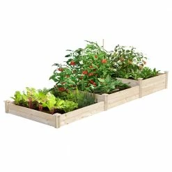 Cheap 🧨 Greenes Fence 4 ft. x 12 ft. Stair-Step Original Pine Raised Garden Bed 🔔