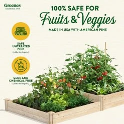 Cheap ✨ Greenes Fence 4 ft. x 8 ft. x 7 in. - 10.5 in. Original Pine Raised Garden Bed 🌟 -Miracle-Gro Sales Store natural greenes fence raised planter boxes rcp4c8t2 c3 1000