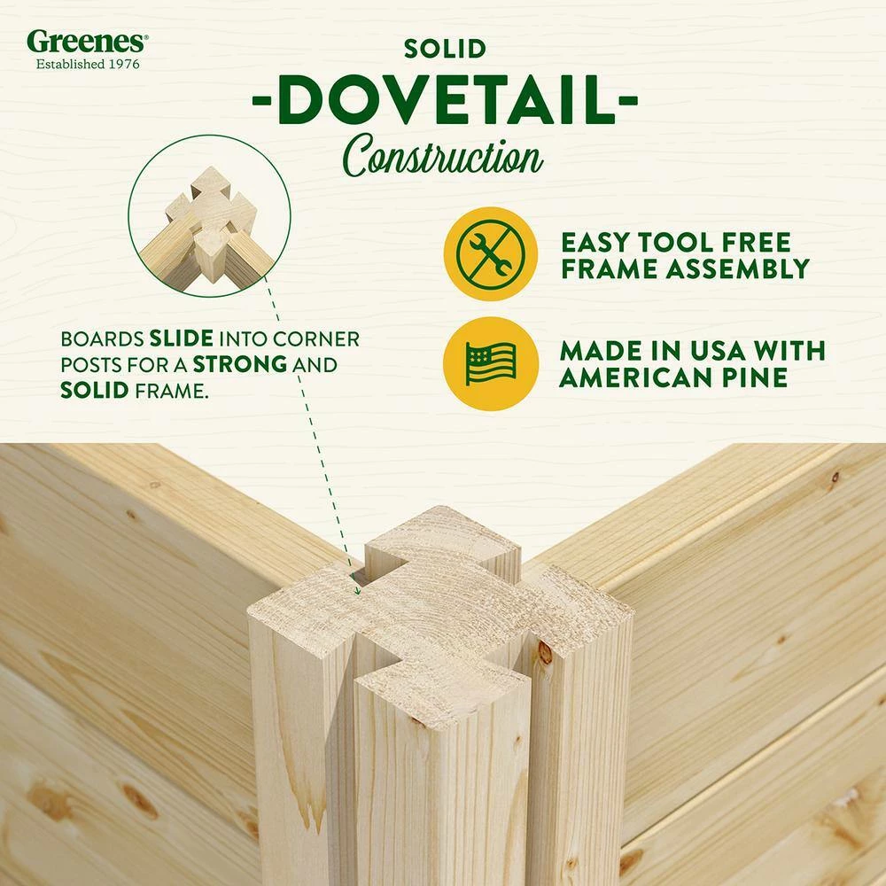 Discount 😍 Greenes Fence 4 ft. x 12 ft. Tall Tiers Original Pine Raised Garden Bed 🤩 5 Discount 😍 Greenes Fence 4 ft. x 12 ft. Tall Tiers Original Pine Raised Garden Bed 🤩 - Image 5