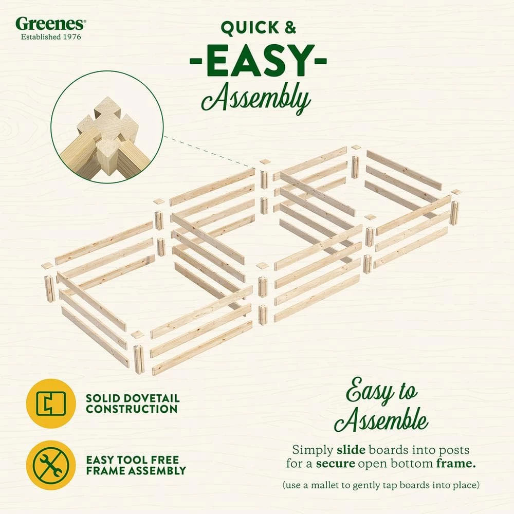 Discount 😍 Greenes Fence 4 ft. x 12 ft. Tall Tiers Original Pine Raised Garden Bed 🤩 4 Discount 😍 Greenes Fence 4 ft. x 12 ft. Tall Tiers Original Pine Raised Garden Bed 🤩 - Image 4