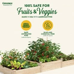Discount 😍 Greenes Fence 4 ft. x 12 ft. Tall Tiers Original Pine Raised Garden Bed 🤩 10 Discount 😍 Greenes Fence 4 ft. x 12 ft. Tall Tiers Original Pine Raised Garden Bed 🤩 -Miracle-Gro Sales Store natural greenes fence raised planter boxes rcp4t8s34b c3 1000