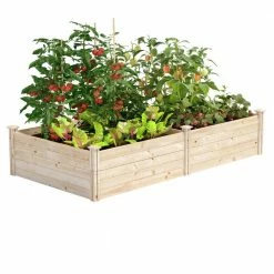 Hot Sale 🎉 Greenes Fence 4 ft. x 8 ft. x 17.5 in. Original Pine Raised Garden Bed 🎉
