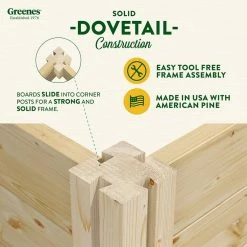 Best Sale 💯 Greenes Fence 4 ft. x 8 ft. x 10.5 in. Original Pine Raised Garden Bed 😀 -Miracle-Gro Sales Store natural greenes fence raised planter boxes rcp6t21b 1f 1000