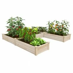 Best Sale ๐ Greenes Fence 8 ft. x 8 ft. x 10.5 in. Original Pine U-Shaped Raised Garden Bed โ๏ธ