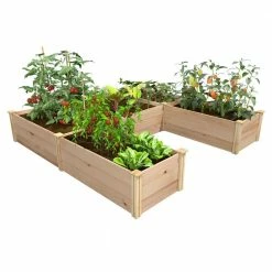 Wholesale 🧨 Greenes Fence 8 ft. x 8 ft. x 16.5 in. Premium Cedar U-Shaped Raised Garden Bed 🎉