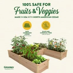 Wholesale 🧨 Greenes Fence 8 ft. x 8 ft. x 16.5 in. Premium Cedar U-Shaped Raised Garden Bed 🎉 -Miracle-Gro Sales Store natural greenes fence raised planter boxes rcusb c3 1000
