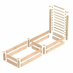 Cheap ✨ Miracle-Gro 96 in. L x 24 in. W x 11 in. H Cedar Raised Garden Bed with Trellis 🔔 -Miracle-Gro Sales Store natural miracle gro raised planter boxes rcmg2811tre 1f 1000
