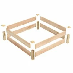 Flash Sale ✨ Miracle-Gro 48 in. L x 48 in. W x 11 in. H Cedar Raised Garden Bed 🤩 -Miracle-Gro Sales Store natural miracle gro raised planter boxes rcmg4411 4f 1000