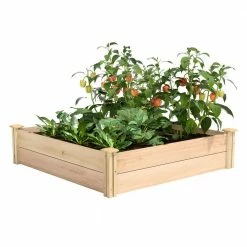 Flash Sale ✨ Miracle-Gro 48 in. L x 48 in. W x 11 in. H Cedar Raised Garden Bed 🤩