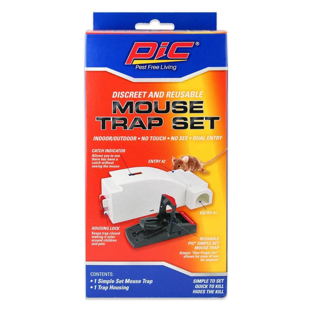 Cheap ๐คฉ PIC Mouse Housing Trap Kit (Comes with 6 Plastic Reusable Simple Set Traps) (6-Pack per Case) ๐งจ 4 Cheap ๐คฉ PIC Mouse Housing Trap Kit (Comes with 6 Plastic Reusable Simple Set Traps) (6-Pack per Case) ๐งจ - Image 4