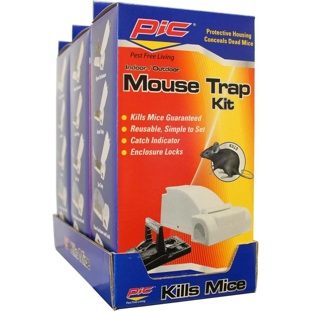 Cheap ๐คฉ PIC Mouse Housing Trap Kit (Comes with 6 Plastic Reusable Simple Set Traps) (6-Pack per Case) ๐งจ 2 Cheap ๐คฉ PIC Mouse Housing Trap Kit (Comes with 6 Plastic Reusable Simple Set Traps) (6-Pack per Case) ๐งจ - Image 2