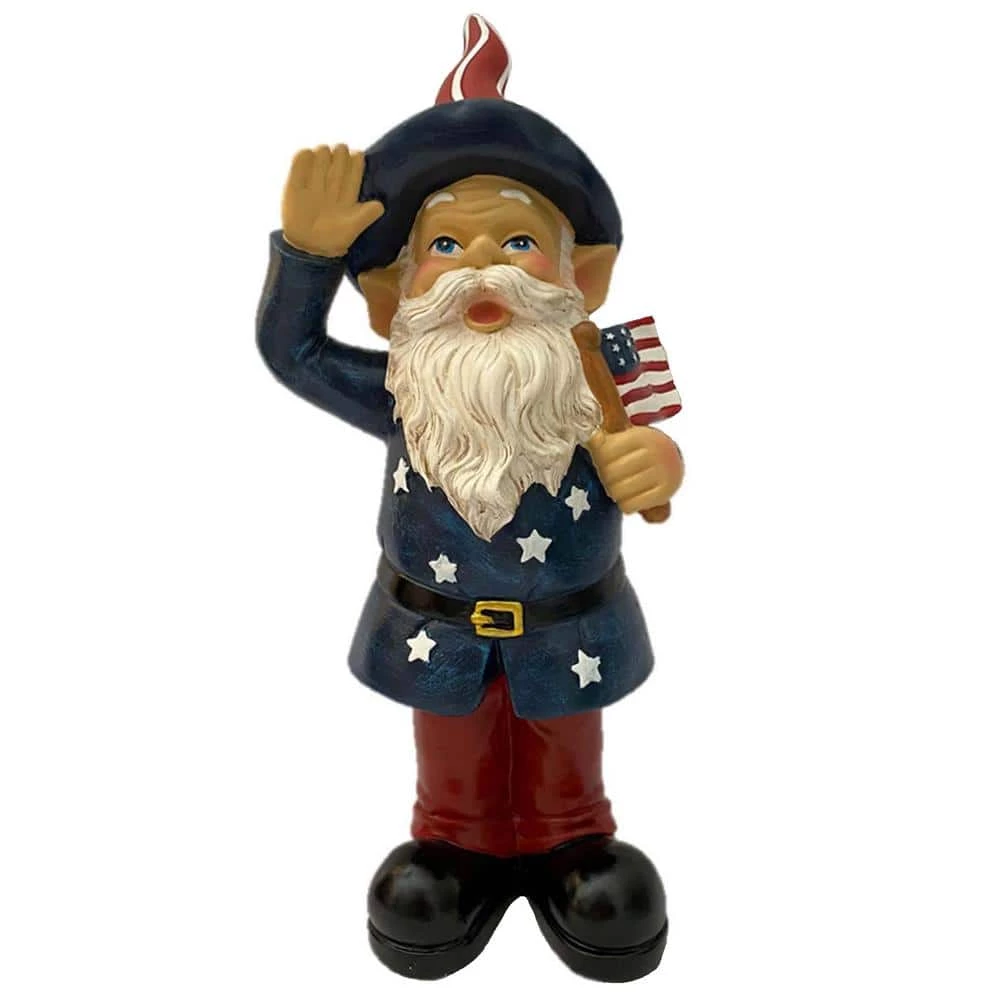 Hot Sale 🔥 Santa's Workshop 12 in. American Gnome Garden Statue ⌛ 1 Hot Sale 🔥 Santa's Workshop 12 in. American Gnome Garden Statue ⌛