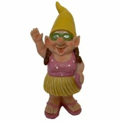 Cheapest 🔔 Santa's Workshop 8 in. Beach Girl Gnome Garden Statue 🔔