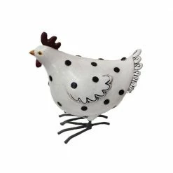 Budget ✨ Santa's Workshop 6 in. Resin Shabby Chic Chicken ⌛
