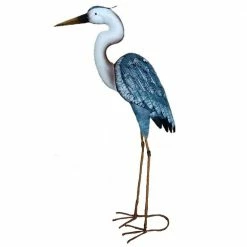 Promo 🔔 Santa's Workshop 42 in. Great Blue Heron Garden Statue 👏