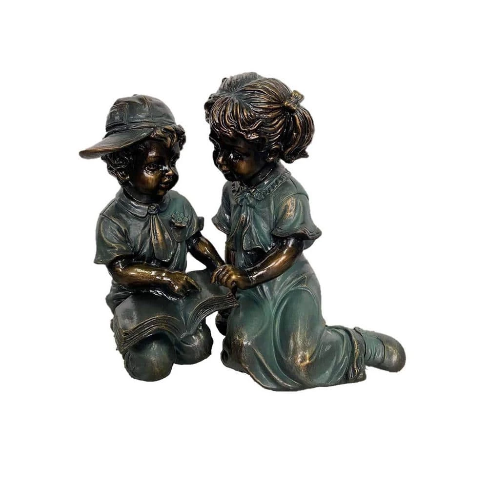 New ๐งจ Santa's Workshop 12 in. Boy and Girl Reading Garden Statue โ 1 New ๐งจ Santa's Workshop 12 in. Boy and Girl Reading Garden Statue โ