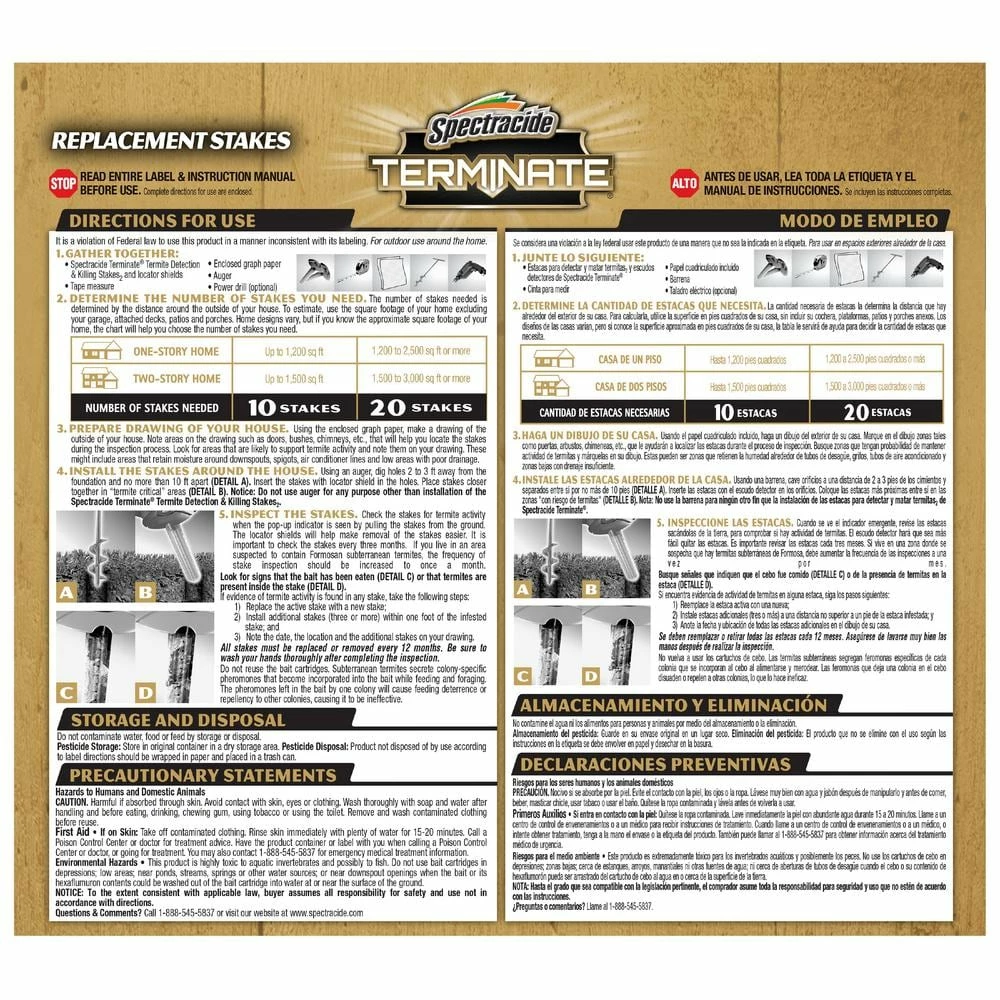 Cheapest 🤩 Spectracide Terminate Termite Killing Replacement Stakes (5-Count) 🔔 2 Cheapest 🤩 Spectracide Terminate Termite Killing Replacement Stakes (5-Count) 🔔 - Image 2