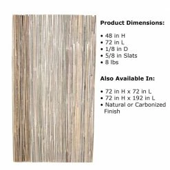 Coupon 💯 Backyard X-Scapes Natural Raw Split Bamboo Slat Fence 48 in. H x 72 in. L (2-Pack) 🎁 -Miracle-Gro Sales Store tan backyard x scapes garden fencing 20 bsn4x6pk2 44 1000