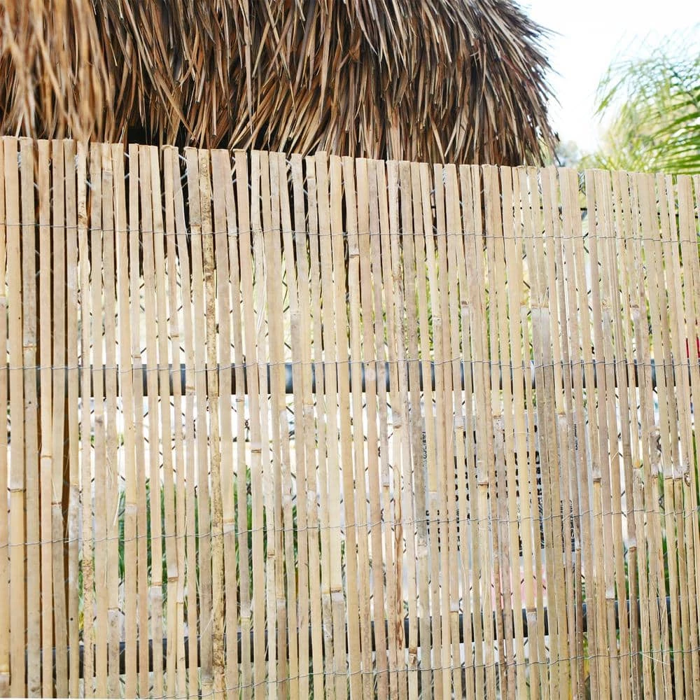 Best Pirce 🔥 Backyard X-Scapes 72 in. H x 192 in. L Split Bamboo Slats Screening Fencing Natural Finish Bamboo Fence Roll ✨ 3 Best Pirce 🔥 Backyard X-Scapes 72 in. H x 192 in. L Split Bamboo Slats Screening Fencing Natural Finish Bamboo Fence Roll ✨ - Image 3