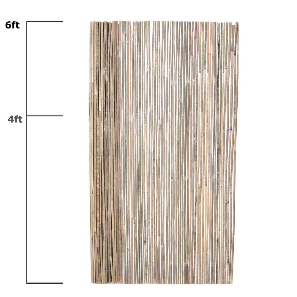 Best Sale ✔️ Backyard X-Scapes Natural Raw Split Bamboo Slat Fence 72 in. H x 72 in. L (2-Pack) 🤩 5 Best Sale ✔️ Backyard X-Scapes Natural Raw Split Bamboo Slat Fence 72 in. H x 72 in. L (2-Pack) 🤩 - Image 5