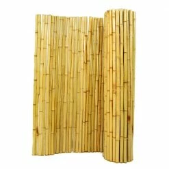 Buy โค๏ธ Backyard X-Scapes 1 in. D x 72 in. H x 96 in. L Natural Rolled Bamboo Fence Natural Bamboo Fencing Decorative Rolled Wood Fence Panel ๐