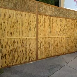 Hot Sale 🎉 Backyard X-Scapes 48 in. H x 96 in. L Bamboo Wainscoting Wallpaper Panel, Tortoise 🔥 -Miracle-Gro Sales Store tortoise backyard x scapes garden fencing hdd tr02 31 1000