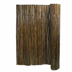 Budget ๐ฅฐ Backyard X-Scapes 72 in. H x 96 in. W x 1 in. D Walnut Brown Rolled Bamboo Fence Natural Bamboo Fencing Decorative Rolled Wood Fence Panel ๐